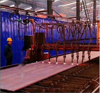 甘肃和政钢结构车间数控等离子切割机